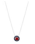 Gemstone Enamel Necklace (Available in 11 Colors)