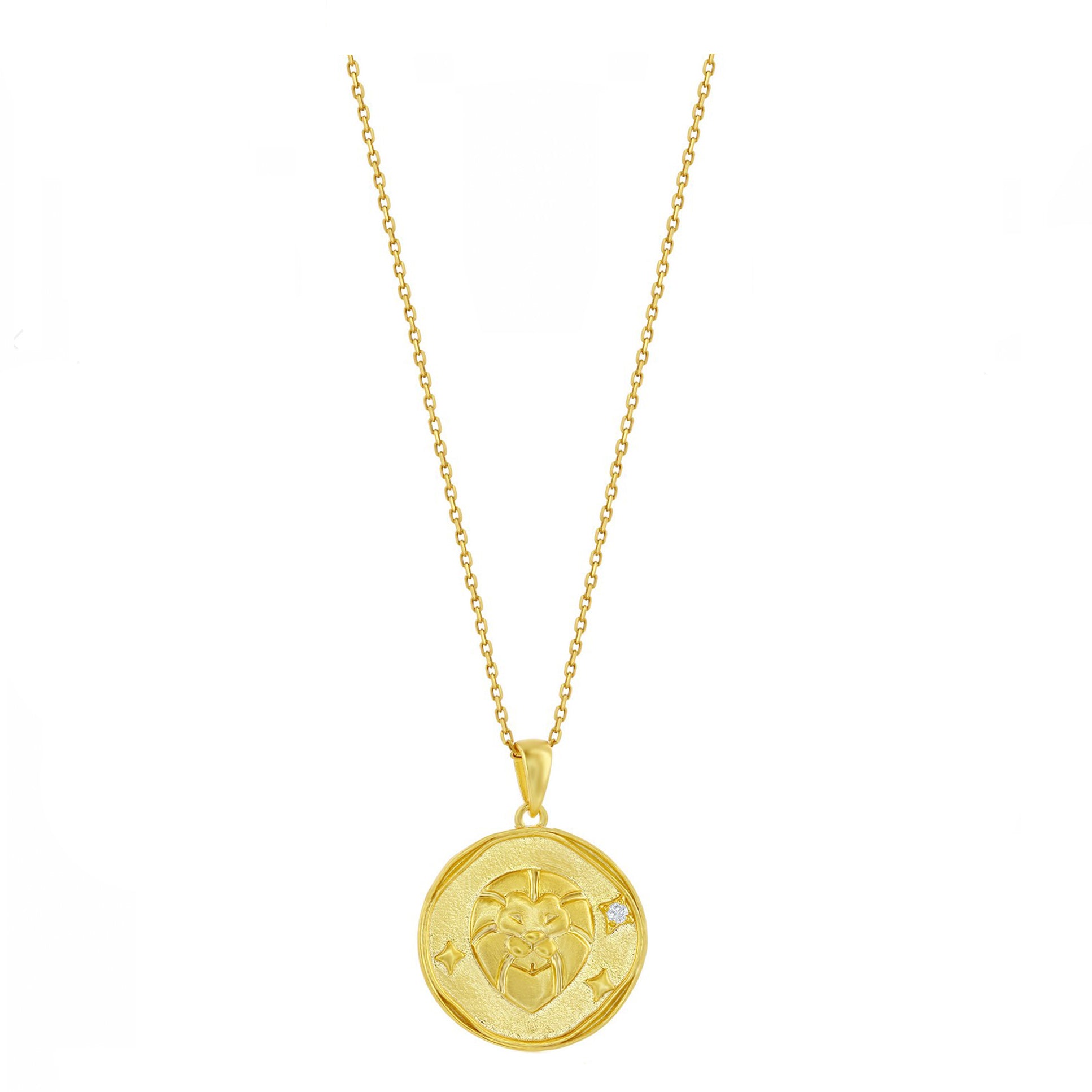 Sparkle Zodiac Coin Necklace (Available in 12 Styles)