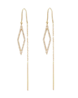 Rhombus Threader Earrings