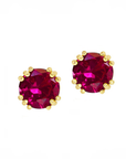 Claw Birthstone Stud Earrings (Available in 12 Colors)