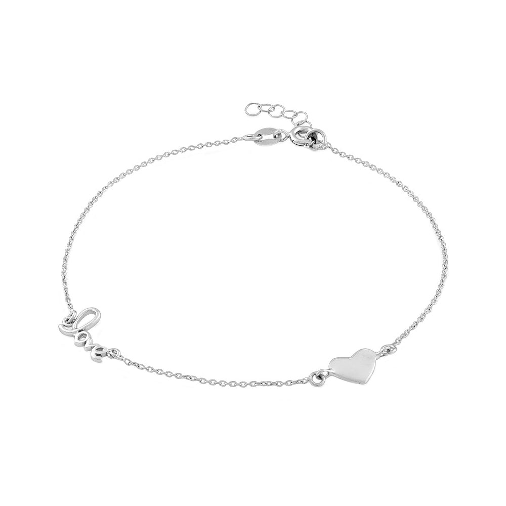 Love and Heart Anklet