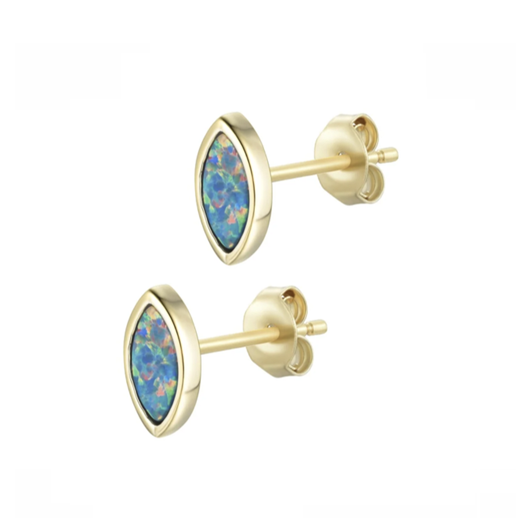 Opal Marquise Stud Earrings (Available in 8 Colors)