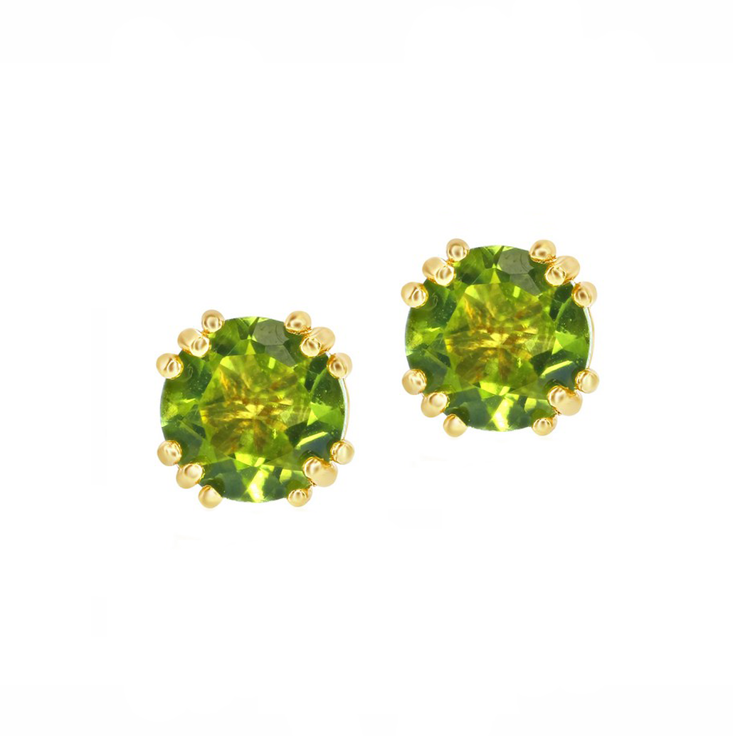 Claw Birthstone Stud Earrings (Available in 12 Colors)